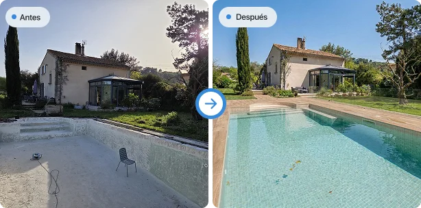 Escena de Piscina Estándar